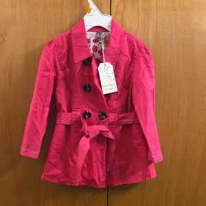 Charming Fuchsia Kids Raincoat